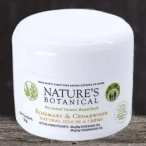 Natures Botanical Rosemary & Cedarwood Creme - Natural Insect Repellent