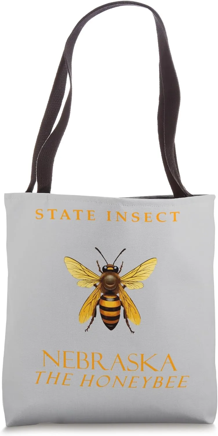 Nebraska Territory Insect The Honeybee Tote Bag