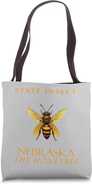 Nebraska Territory Insect The Honeybee Tote Bag