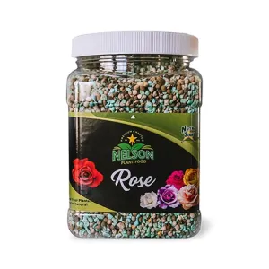 Nelson Plant Food Rose Food for All Types of Roses Climbing Tea Knock Outs Grandiflora with Five Sources of Nitrogen Nutri Star 18-14-10 (2 LB)