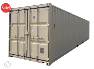 New One Way / Trip 40FT HC High Cube Shipping Container TAN  FOB San Marcos, CA