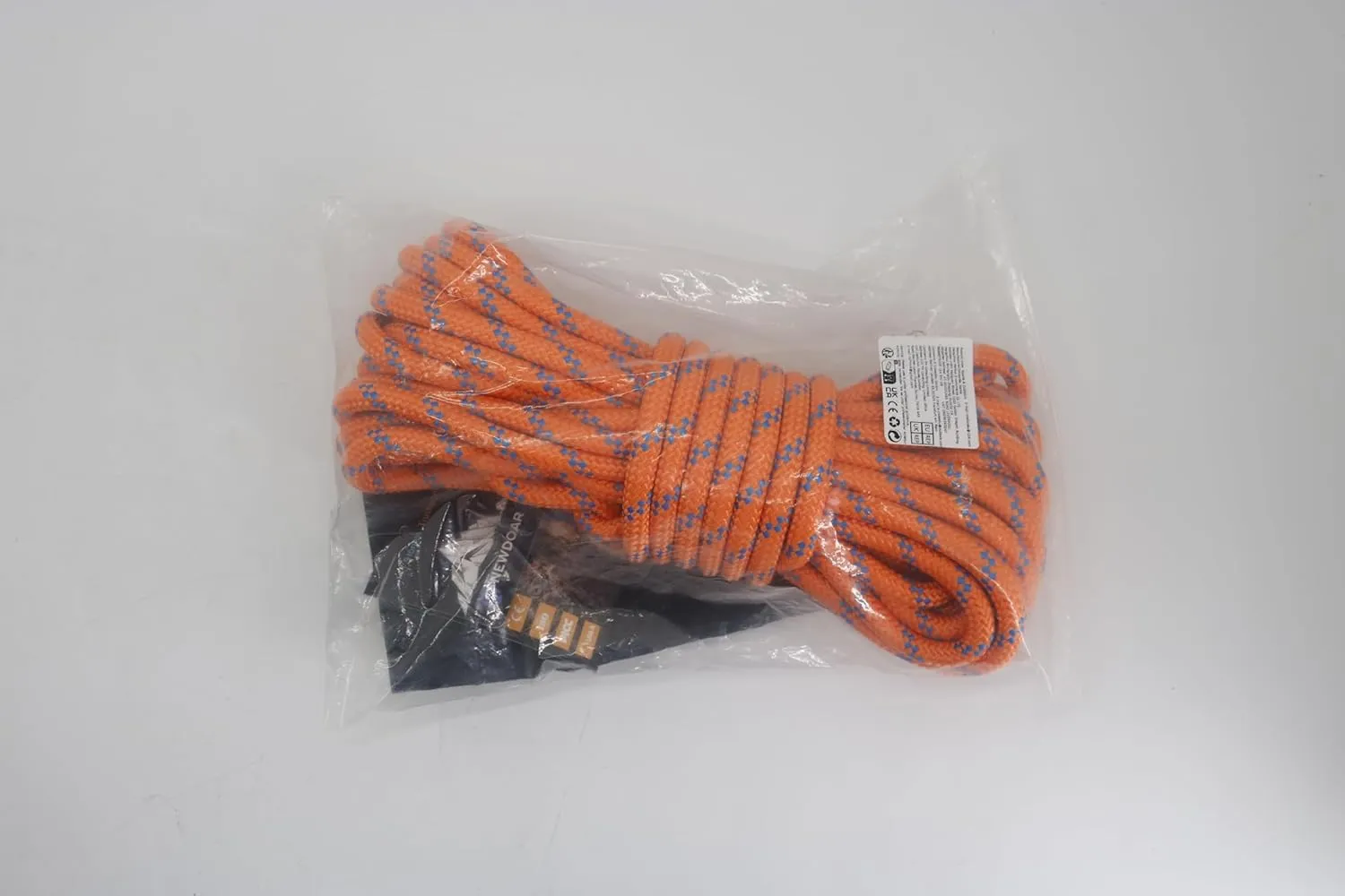 NewDoar Static Climbing Rope 10mm Accessory Cord Rope,for Arborist Tree, Mountaineering, Sailboat Rope,Dock Lines,Hauling Dragginge(Orange 10mm,50FT)