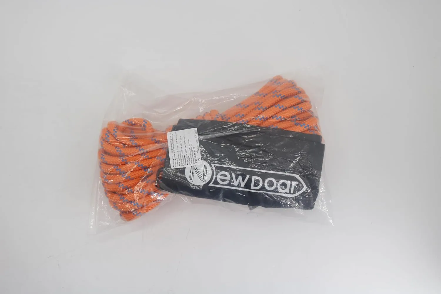NewDoar Static Climbing Rope 10mm Accessory Cord Rope,for Arborist Tree, Mountaineering, Sailboat Rope,Dock Lines,Hauling Dragginge(Orange 10mm,50FT)