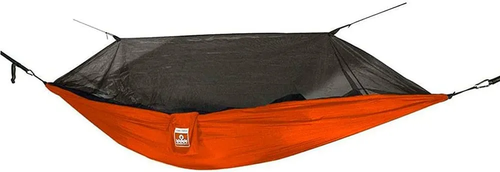 Oak Creek Camping Hammock and Accessories. Complete Package with Mosquito Bug Net, Rain Fly, Tree Straps. Great for Hiking, Backpacking, and Travel. Weighs Only 4 Pounds.