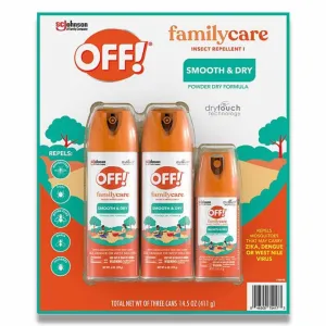 OFF! Smooth & Dry 2 x 6oz   2.5oz OFF! Smooth & Dry Travel-Size