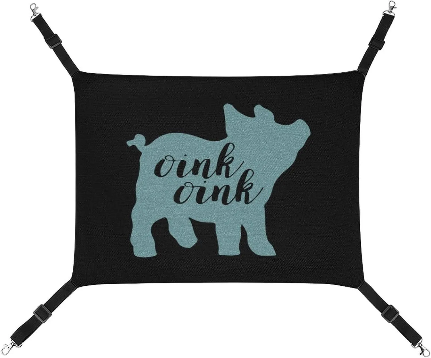 Oink Pig Hanging Cat Bed Soft Breathable Pet Hammock for Cage Pet Sleeper for Kitten Ferret Puppy Rabbit