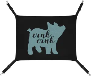 Oink Pig Hanging Cat Bed Soft Breathable Pet Hammock for Cage Pet Sleeper for Kitten Ferret Puppy Rabbit