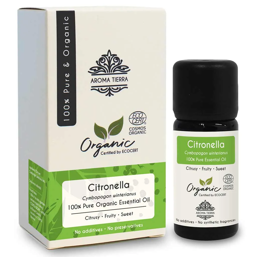 Organic Citronella Oil Essential Oil - 100% Pure Natural