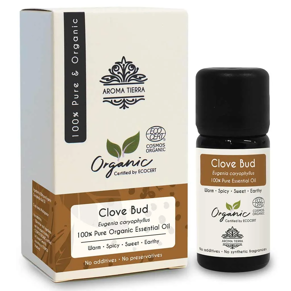 Organic Clove Oil Essential Oil (Bud) - 100% Pure Natural