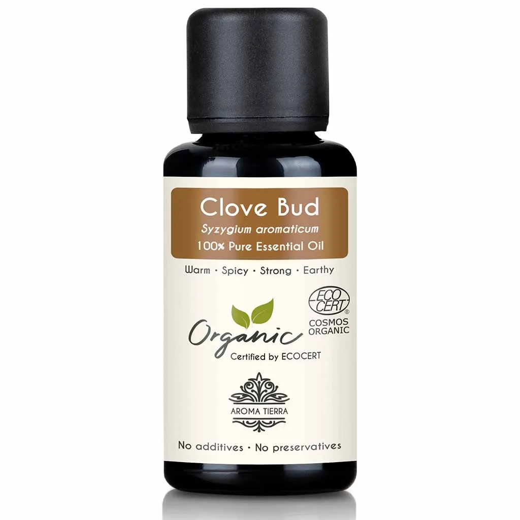 Organic Clove Oil Essential Oil (Bud) - 100% Pure Natural