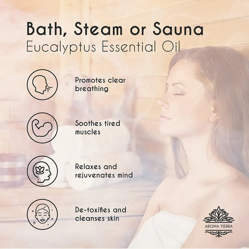 Organic Eucalyptus Essential Oil - 100% Pure Natural