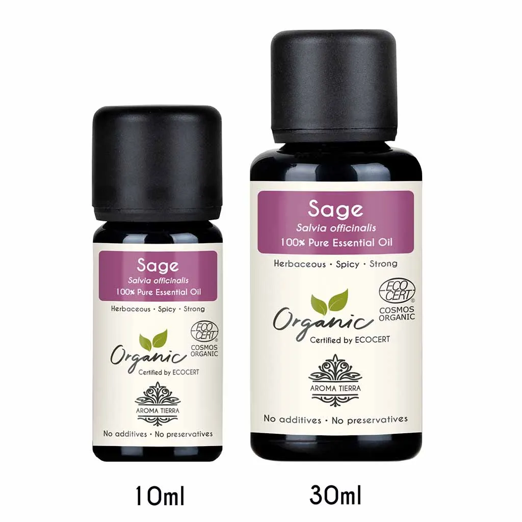 Organic Sage Essential Oil - 100% Pure Natural