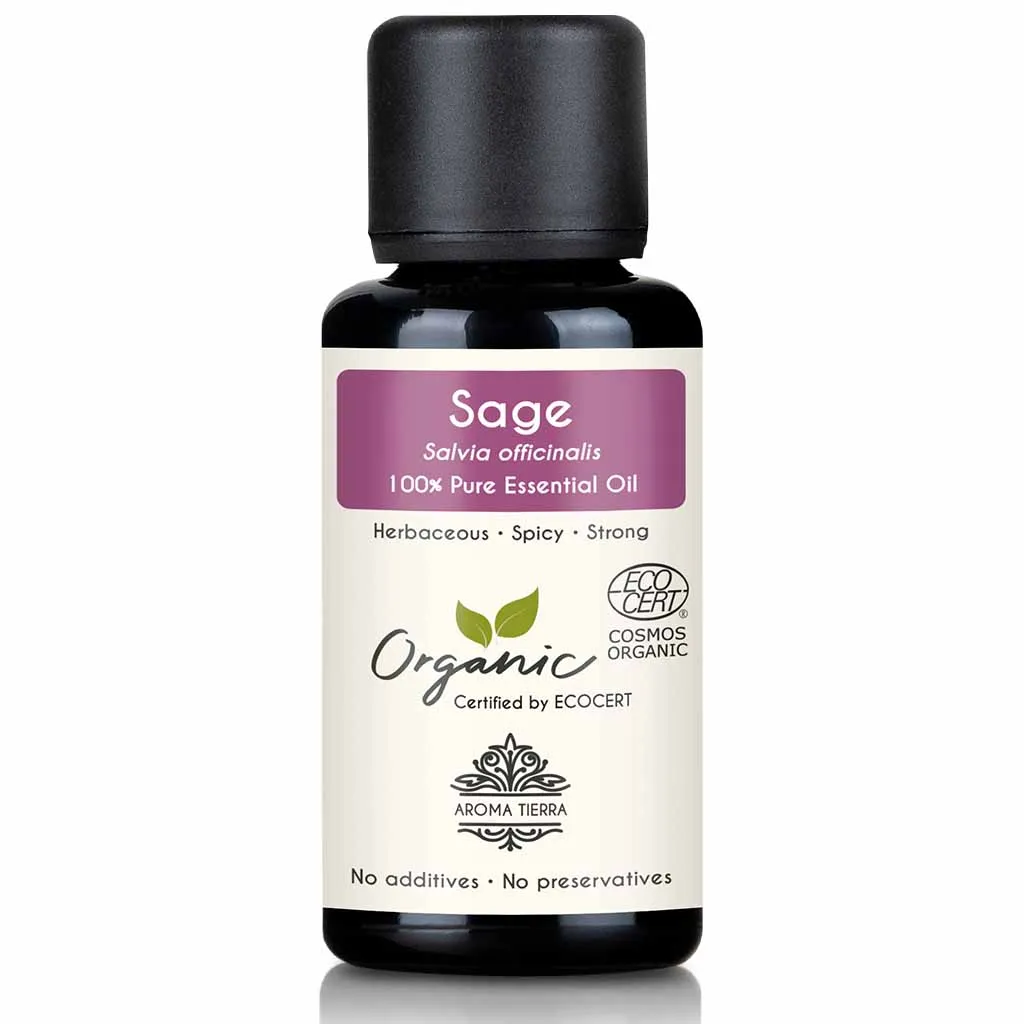 Organic Sage Essential Oil - 100% Pure Natural