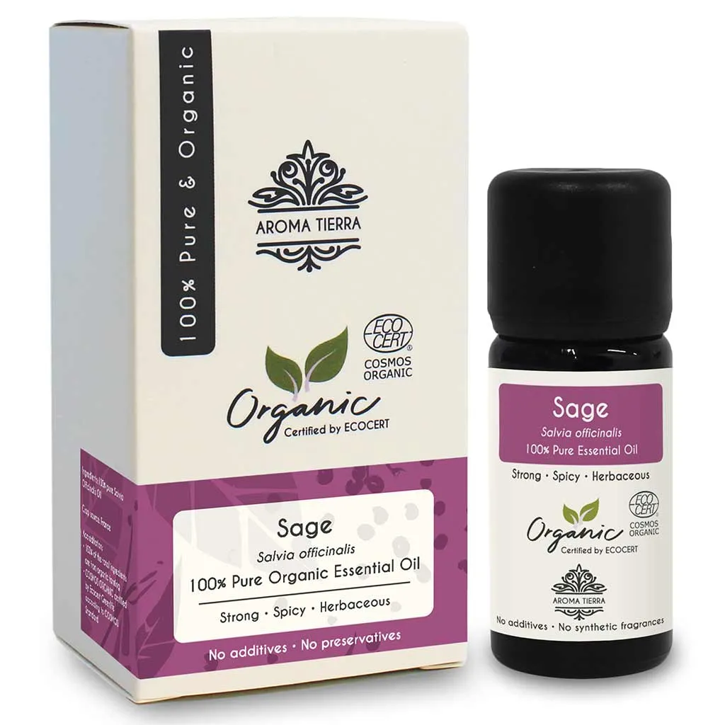 Organic Sage Essential Oil - 100% Pure Natural