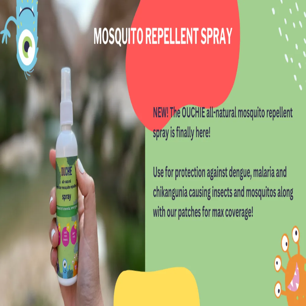 Ouchie All Natural Mosquito Repellent Spray - 100Ml