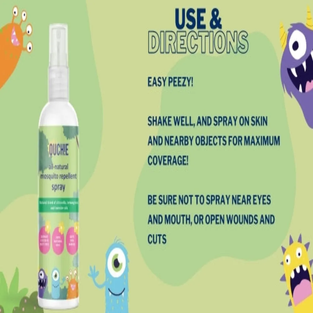 Ouchie All Natural Mosquito Repellent Spray - 100Ml