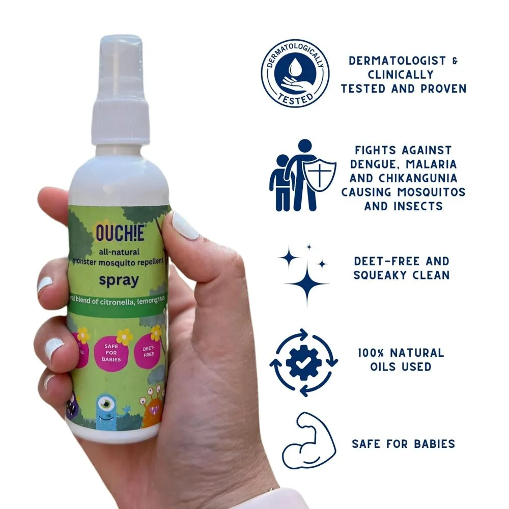 Ouchie All Natural Mosquito Repellent Spray - 100Ml