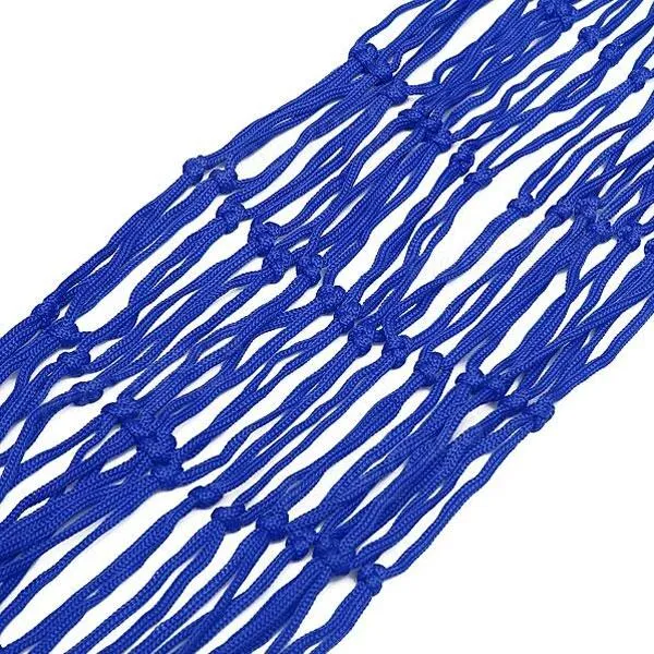 Outdoor Camping Nylon Hammock Hanging Mesh Net Sleeping Bed Blue
