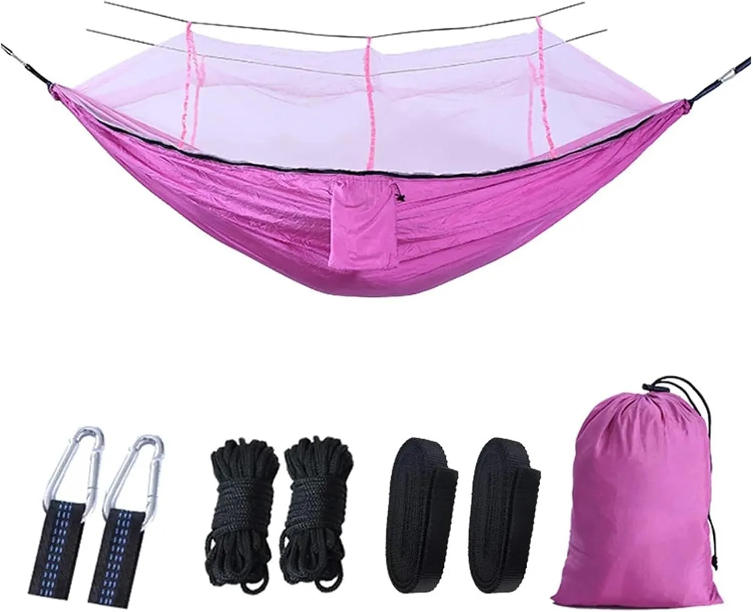 Outdoor Hammock Lightweight Portable Outdoor Camping Hammock with Mosquito Net High Terrace Hammock(Style2)