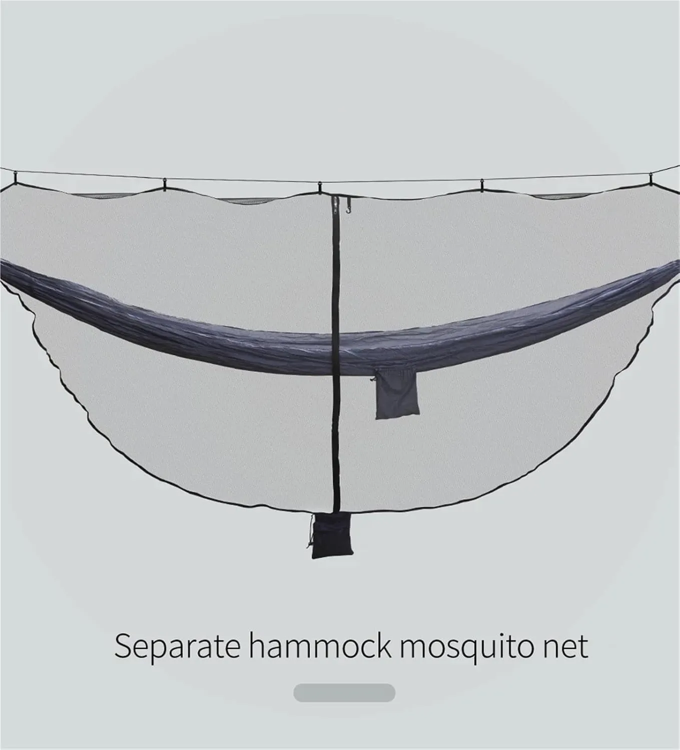Outdoor Lightweight Travel Portable Separating Hanging Mosquito Net Bugs Net for Camping Hammock(Green)
