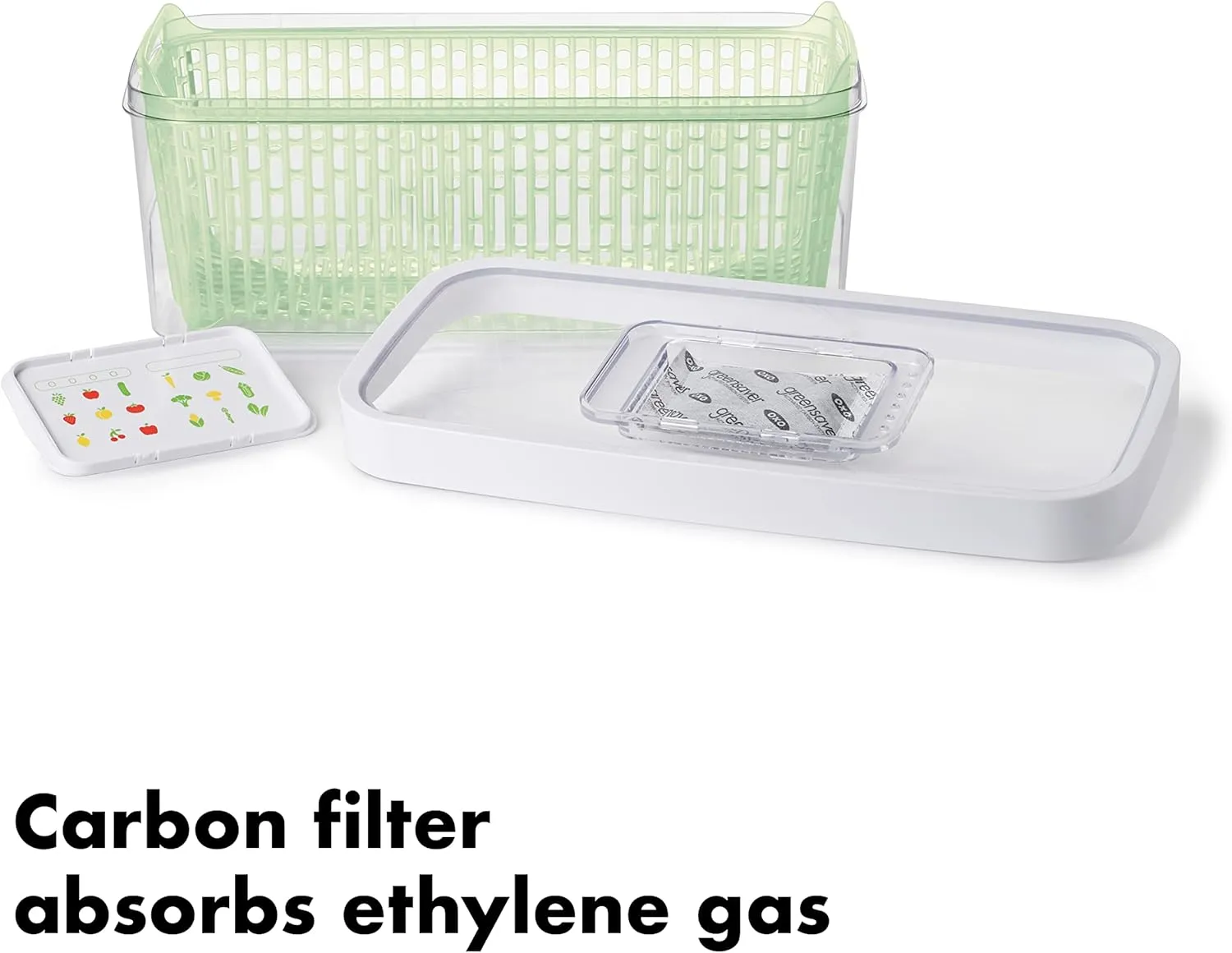 OXO Good Grips GreenSaver Produce Keeper - Large,White,Green