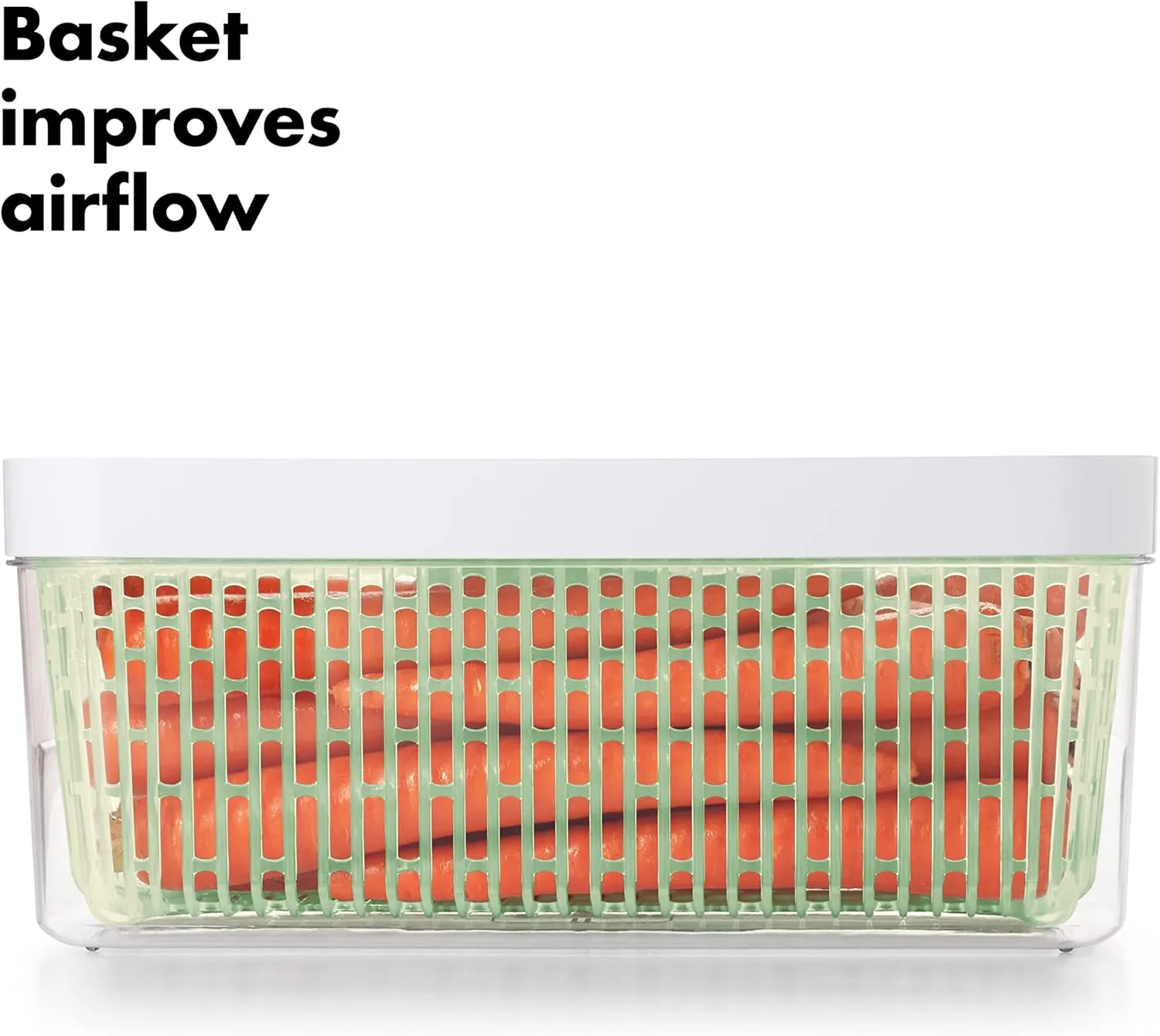 OXO Good Grips GreenSaver Produce Keeper - Large,White,Green