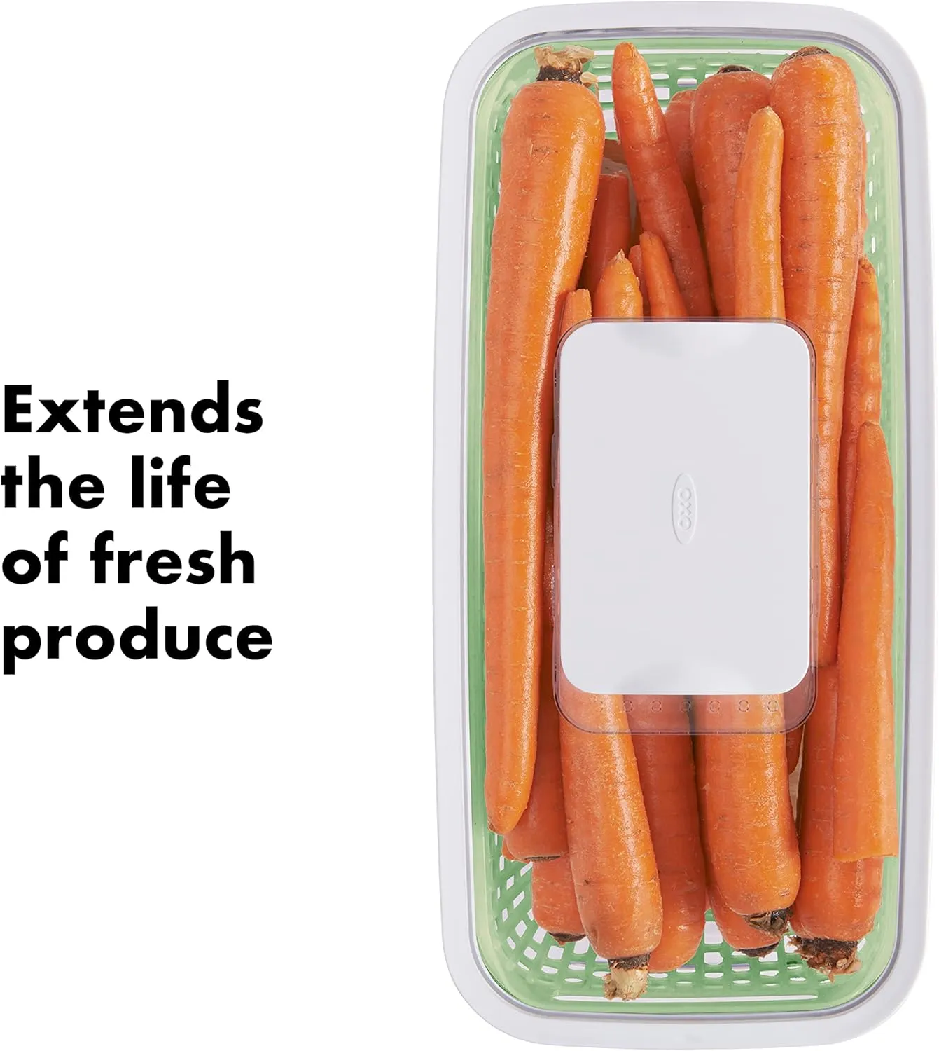OXO Good Grips GreenSaver Produce Keeper - Large,White,Green