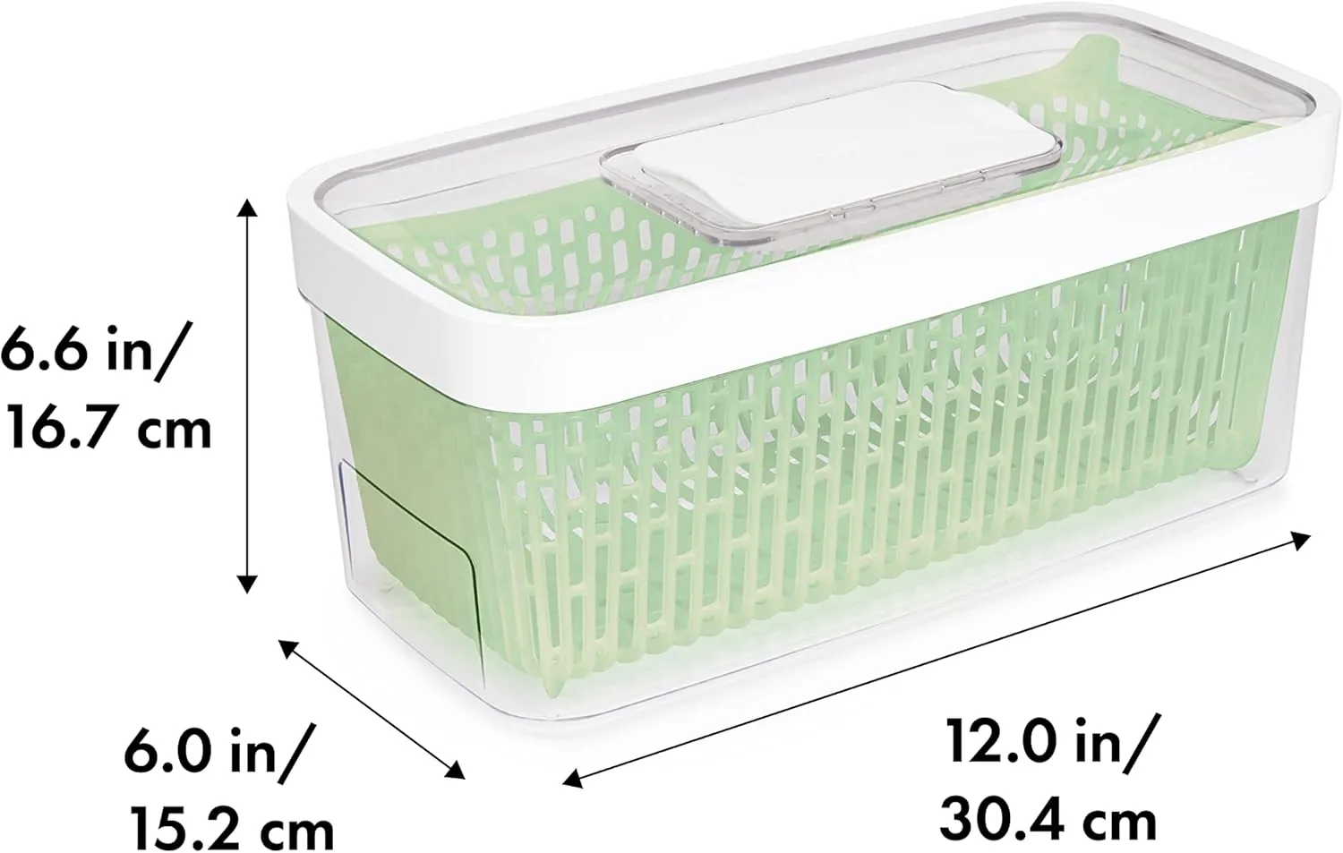 OXO Good Grips GreenSaver Produce Keeper - Large,White,Green