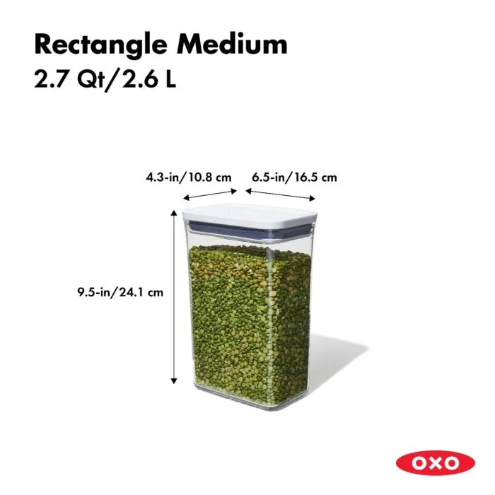 OXO Pop Container Rectangle Medium - 2.7 QT