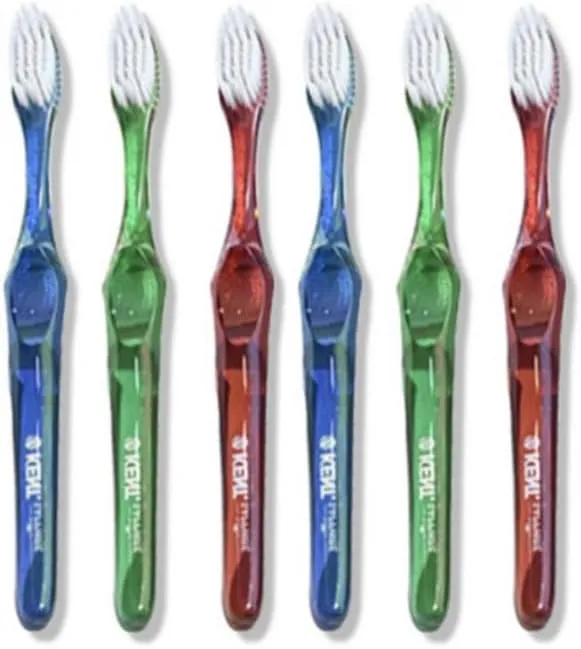 [Pack of 5] Kent 10,000 Micro Bristle Manual Toothbrush for Sensitive Gums and Teeth, Made in Korea (Sapphire)