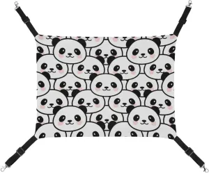 Panda Face Hanging Cat Bed Soft Breathable Pet Hammock for Cage Pet Sleeper for Kitten Ferret Puppy Rabbit, style, 20240327