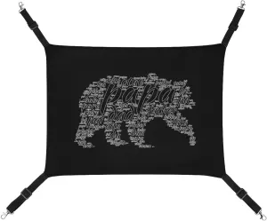 Papa Bear Cat Hanging Hammock Soft Breathable Pet Cage Dog Hammock with Adjustable Straps and Metal Hooks
