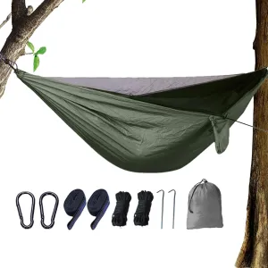 Patio Hammock - Outdoor Hammock | Hammock Fly Net | Portable Hammock Strong Capacity | Parachute Hammock Camping | Hammock Tarp, Foldable Hammock Net for Camping Hiking Fishing