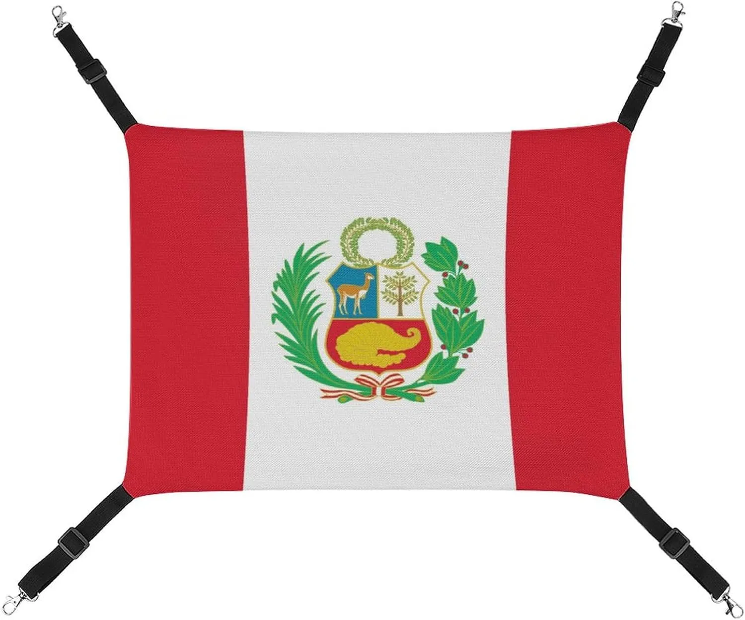Peruvian Flag Hanging Cat Bed Soft Breathable Pet Hammock for Cage Pet Sleeper for Kitten Ferret Puppy Rabbit, style, 20240327