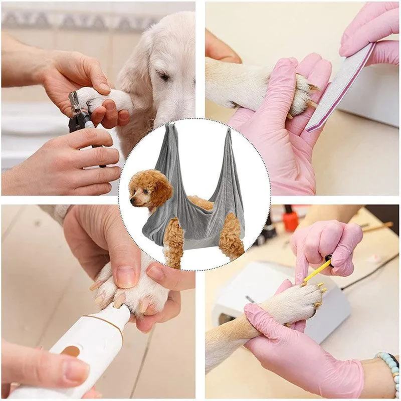 Pet Dog Cat Grooming Hammock Harness Dog Hammock Restraint Bag Helper Breathable Dogs Grooming Trimming Hammock Helper Cats by Dog Hugs Cat