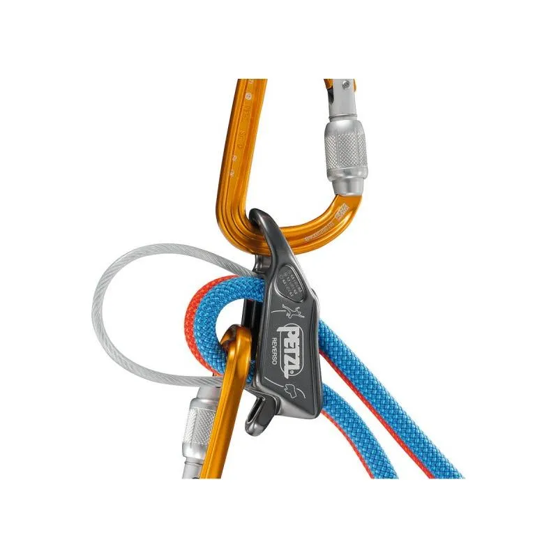 Petzl Reverso belay device - Grey