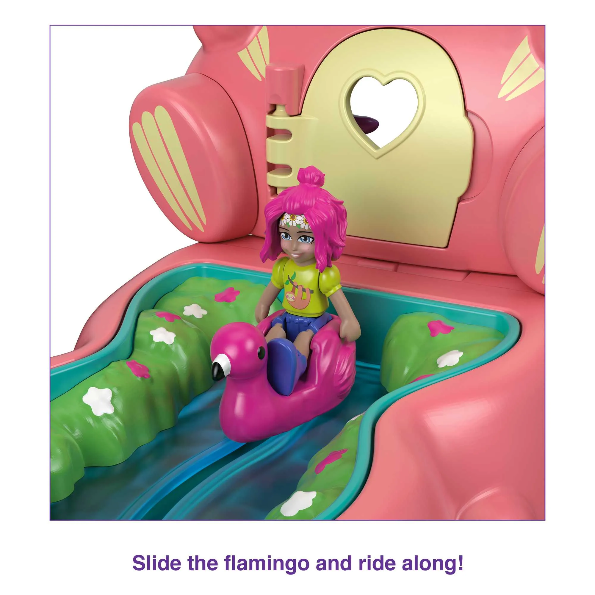 Polly Pocket Flip & Find Sloth Compact