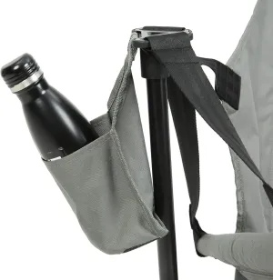 Portable Rocking Hammock Chair for Relaxation, Adjustable Back & Cup Holder, for Outdoor Adventures, Grey