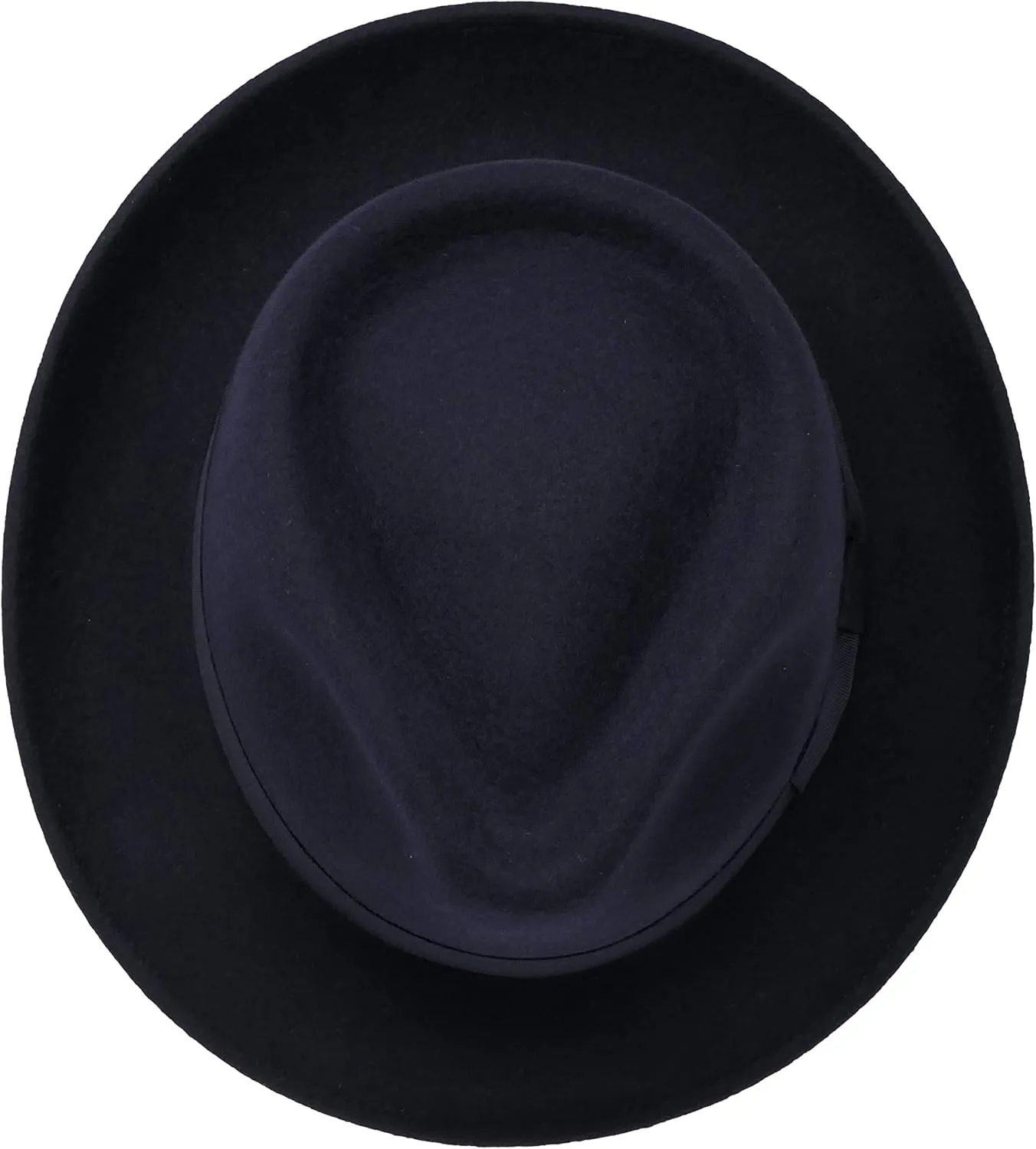 Premium Doyle - Teardrop Fedora Hat - 100% Wool Felt - Crushable for Travel - Water Resistant - Unisex