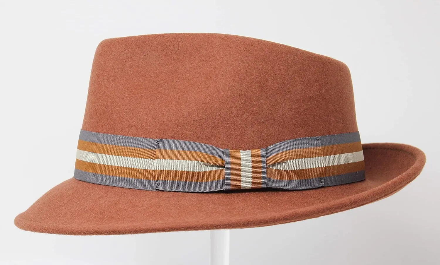 Premium Doyle - Teardrop Fedora Hat - 100% Wool Felt - Crushable for Travel - Water Resistant - Unisex
