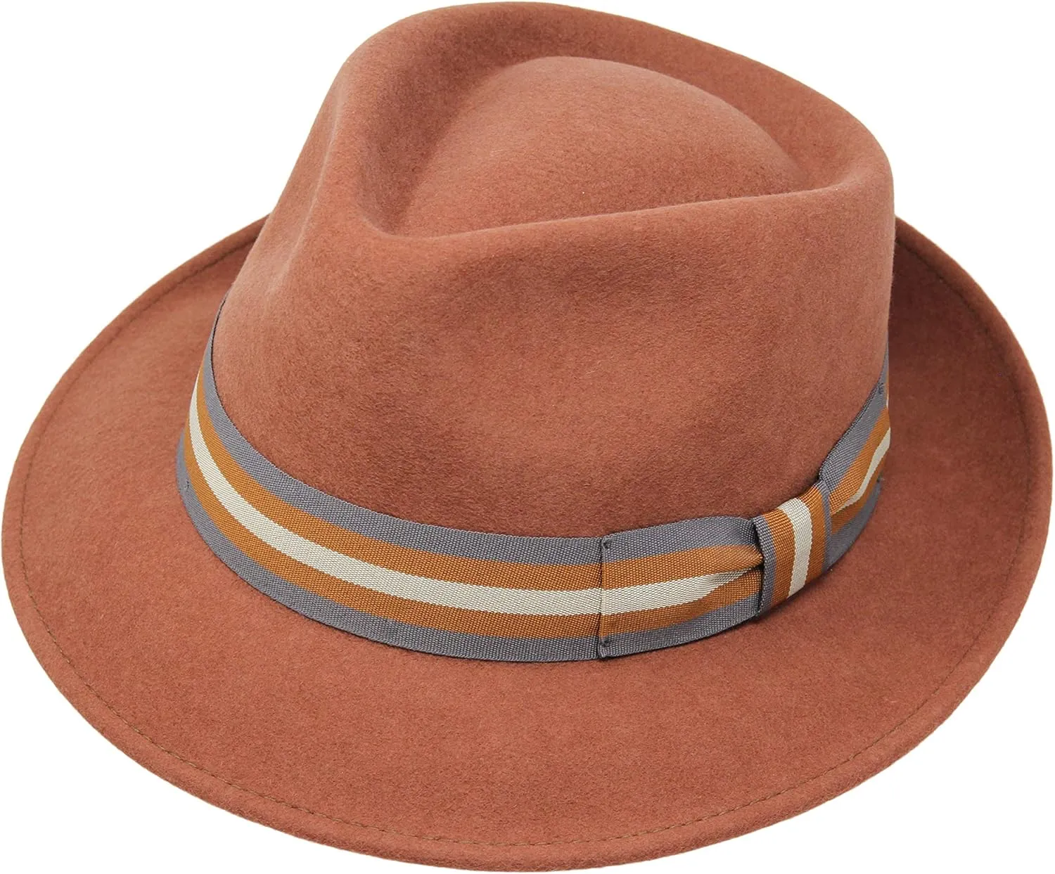 Premium Doyle - Teardrop Fedora Hat - 100% Wool Felt - Crushable for Travel - Water Resistant - Unisex