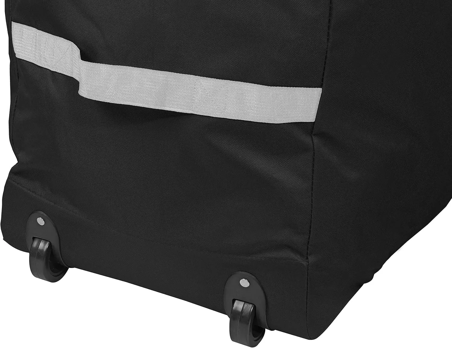 Primode Christmas Rolling Tree Storage Bag, Fits Up to 7.5 Ft. Tall Disassembled Holiday Trees, 22" H X 16" W X 50" L, Large Heavy Duty Storage Container with 2 Wheels and Handles (Black)