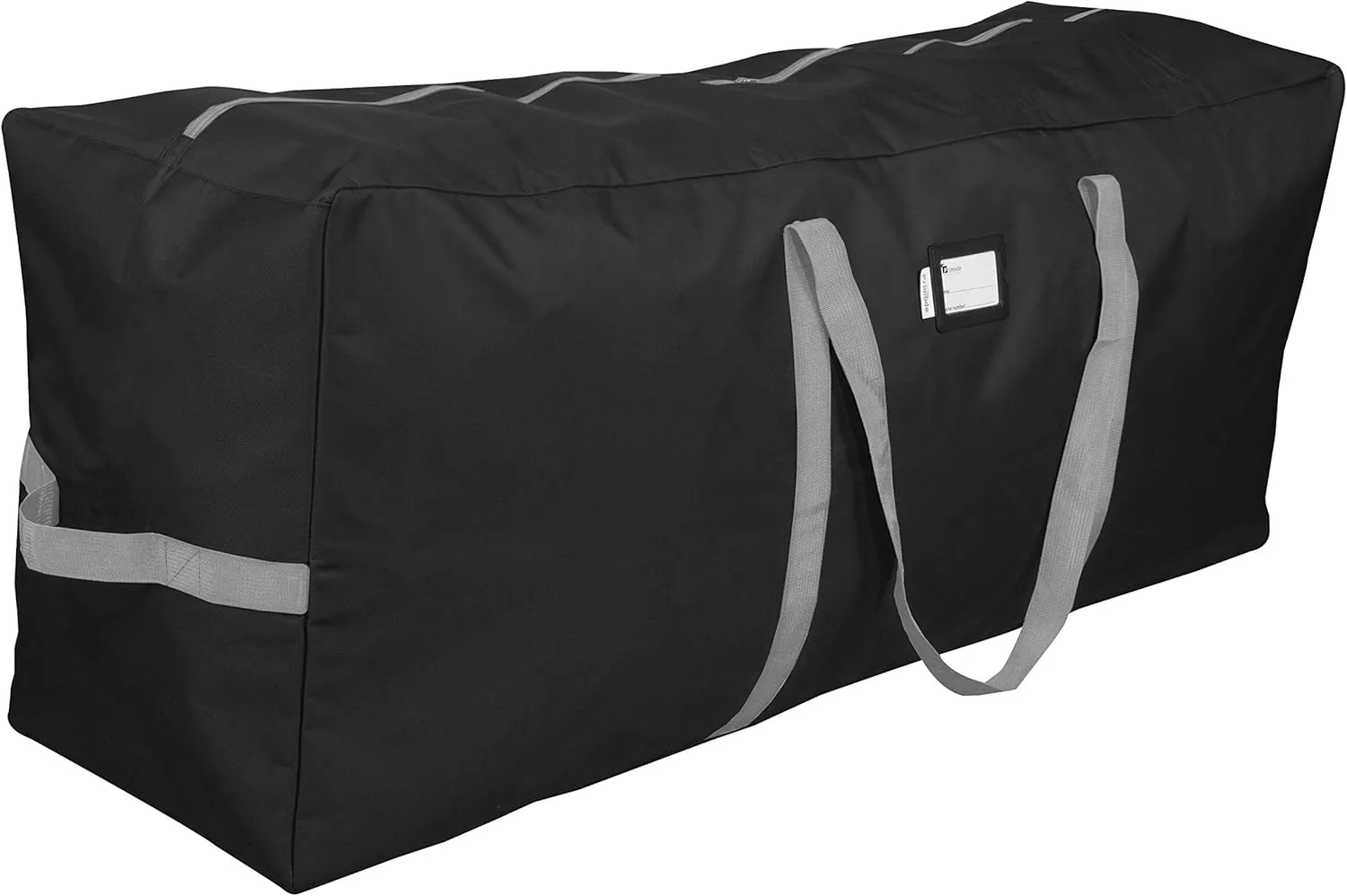 Primode Christmas Tree Storage Bag | Fits Up to 7.5 Ft. Disassembled Xmas Tree | 50' x 15' x 20' Storage Container | Heavy Duty Holiday Storage Box | Durable 600D Oxford Material (Black)