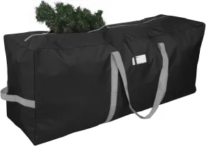 Primode Christmas Tree Storage Bag | Fits Up to 7.5 Ft. Disassembled Xmas Tree | 50' x 15' x 20' Storage Container | Heavy Duty Holiday Storage Box | Durable 600D Oxford Material (Black)