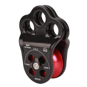 Pulley,30KN Hitch Climber Pulley Rescue Equipment Dual Bearing for Rigging Hauling Arborist Tree Climbing