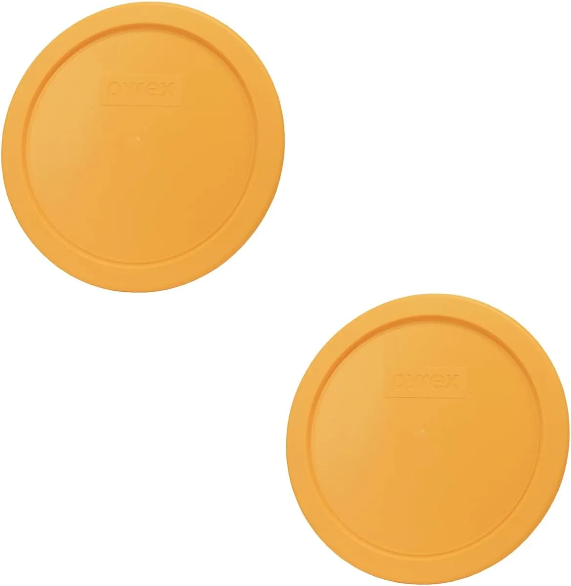Pyrex 7401-PC 3 Cup Lemon Drop Yellow Lid (2-Pack) - Made in the USA