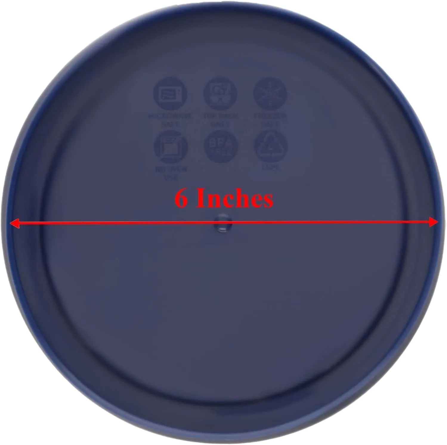 Pyrex Bundle - 4 Items: 7201-PC 4-Cup Blue Round Plastic Lids - Original Genuine Pyrex - Made In The USA