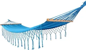 Recreation Canvas Fringed Hammock Lace Comfortable Foldable Hammock Swing Chair for Outdoor Beach Garden Backyard Gifts for Hikers