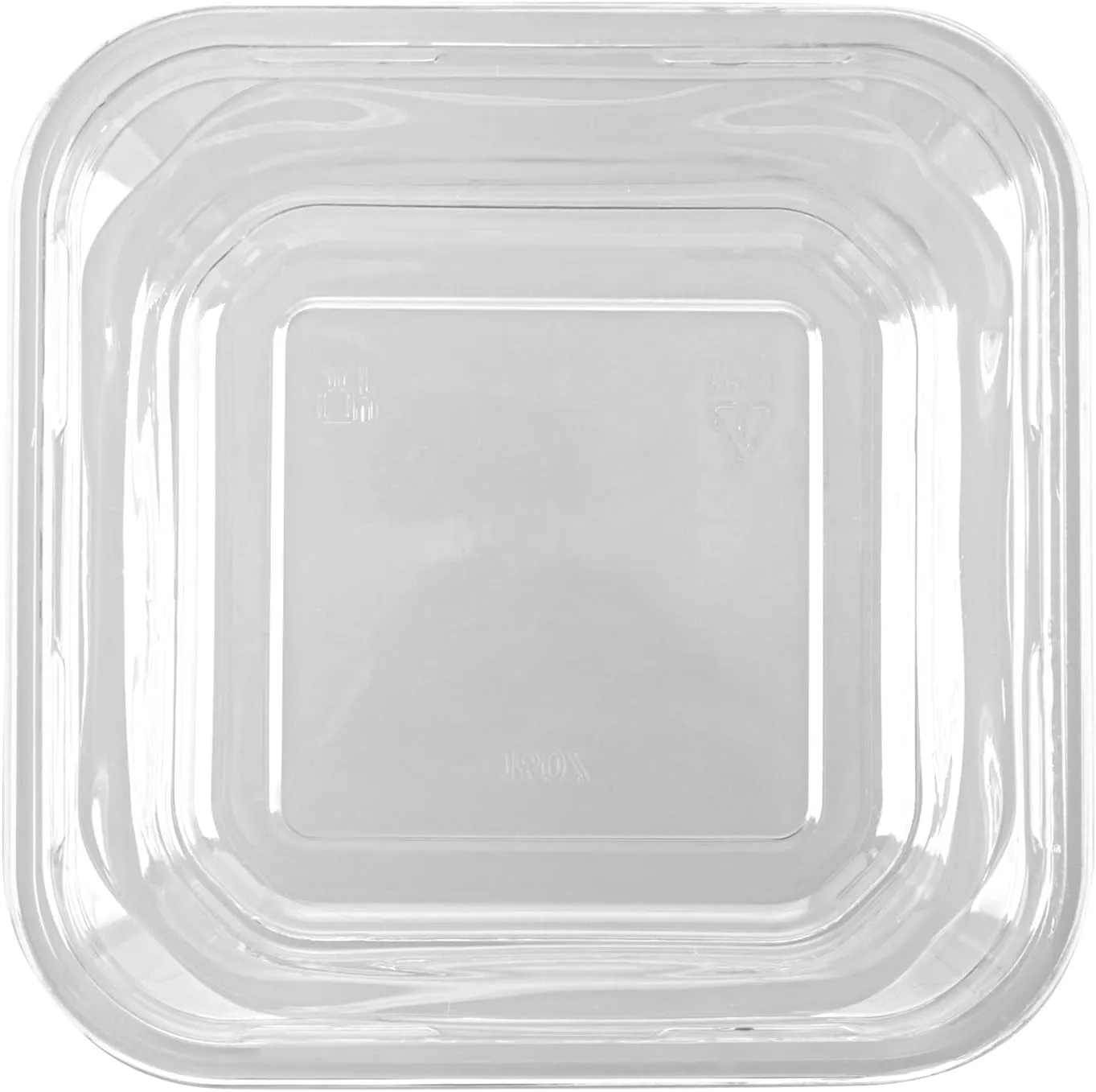 Restaurantware-Thermo Tek 16 Ounce Snack Containers, 100 Count Durable, Heavy-Duty, Clear Plastic Square Snack Deli Containers For Cafes, Restaurants, Bakeries, Dessert Shops and Household Use