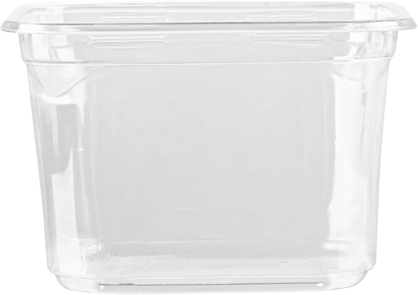 Restaurantware-Thermo Tek 16 Ounce Snack Containers, 100 Count Durable, Heavy-Duty, Clear Plastic Square Snack Deli Containers For Cafes, Restaurants, Bakeries, Dessert Shops and Household Use